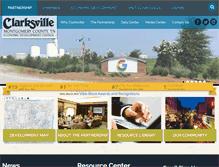 Tablet Screenshot of clarksvillepartnership.com